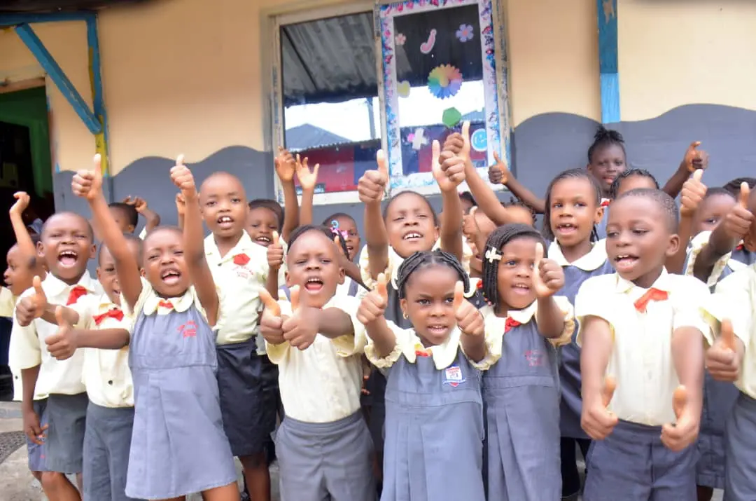 Happy Topcrown School pupils